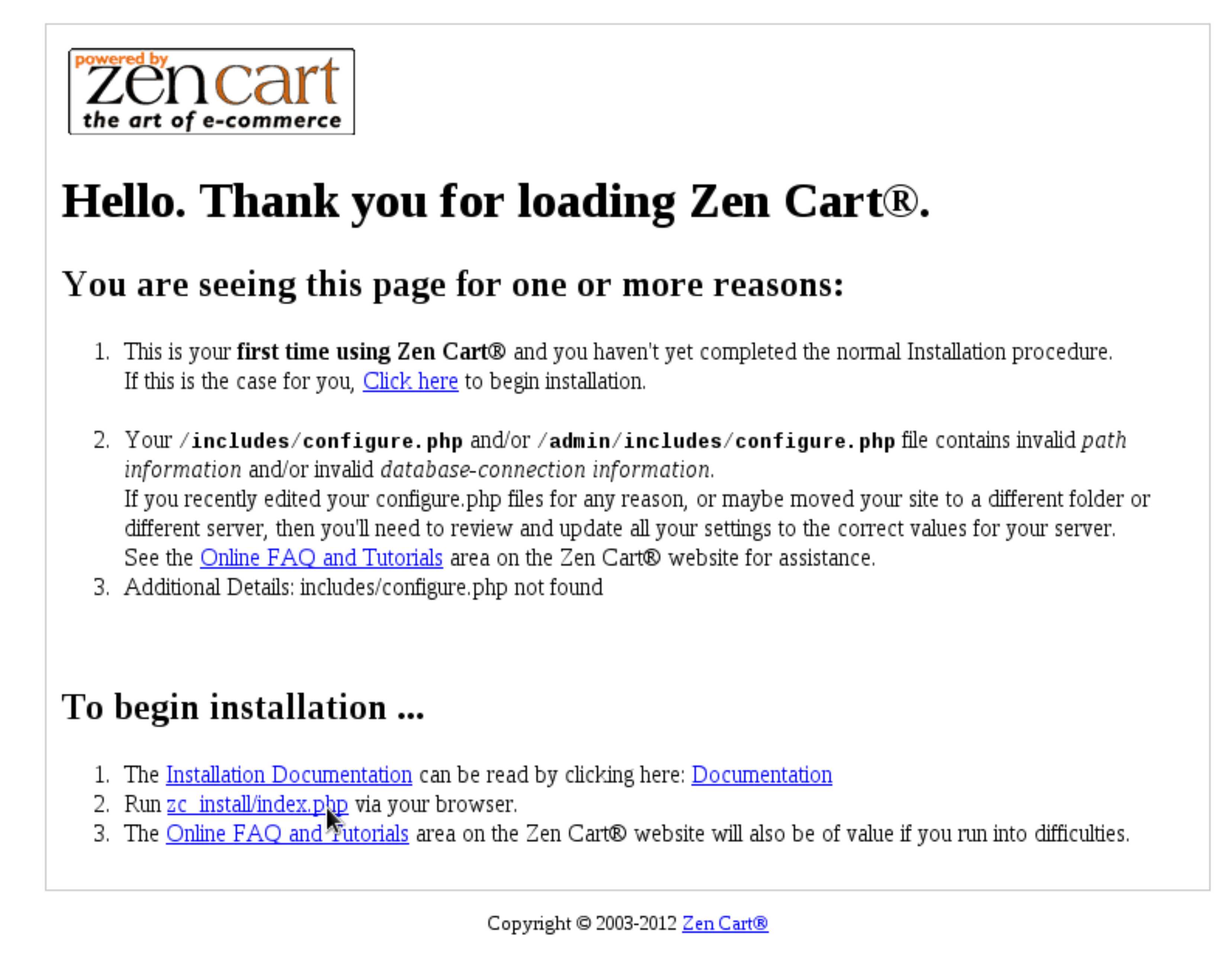 instalace Zen Cart